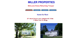 Desktop Screenshot of millerpropertymanagement.biz