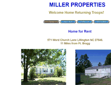 Tablet Screenshot of millerpropertymanagement.biz